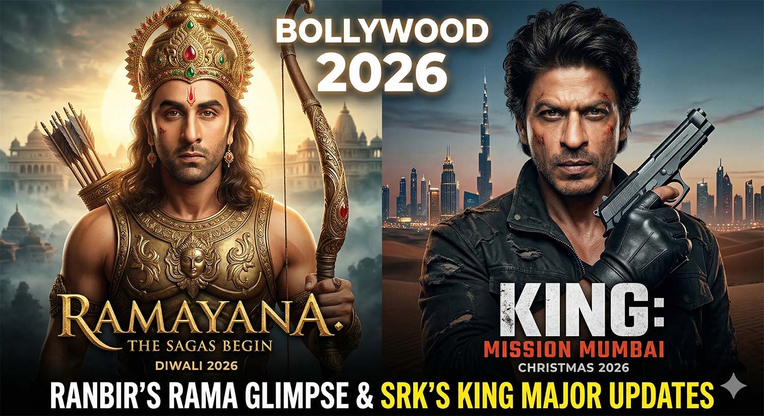 Bollywood 2026: Ranbir’s Ramayana Glimpse & SRK’s King Major Updates